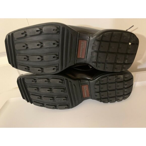 Kenneth Cole New York Men’s Sz 8 Square Toe‎ Ankle Boots Black Leather Shoes - Picture 10 of 11